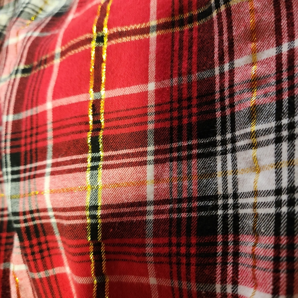 Secret Treasures Women’s Sz 2X Pajama Pants Red Plaid pockets Drawstring - Picture 7 of 10
